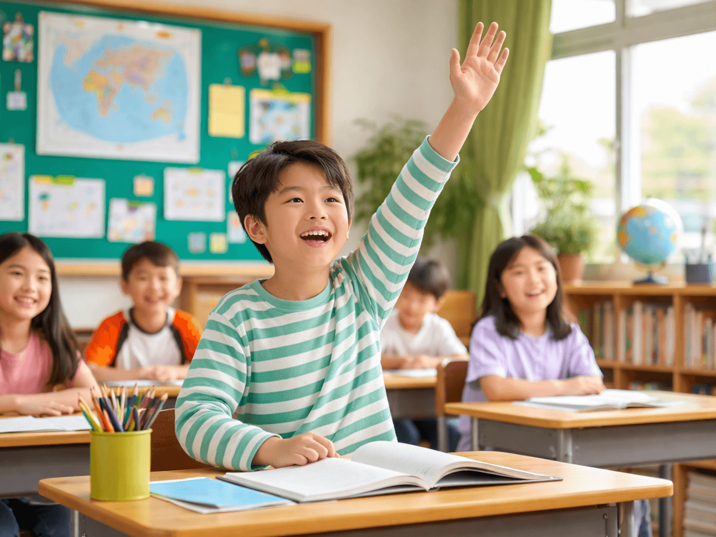교과 밀착 수업에 적극 참여하는 아이들